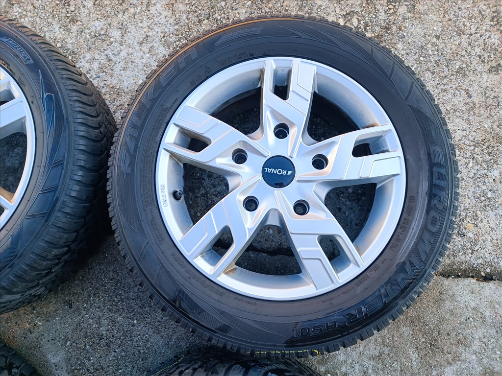  5x160 17" újszerű RONAL alufelni, rajta 235/55 R17 Falken téli gumi szenzor Ford Transit Custom 5. kép