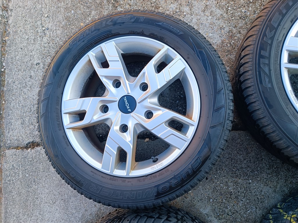  5x160 17" újszerű RONAL alufelni, rajta 235/55 R17 Falken téli gumi szenzor Ford Transit Custom 6. kép