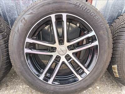  5x112 lyukosztású 16" újszerű Dezent alufelni, rajta 205/60 újszerű Bridgestone téli gumi gumi 
