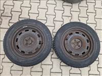 5x100 15" lemezfelni pár Blacklion négyévszakos gumival (26133)