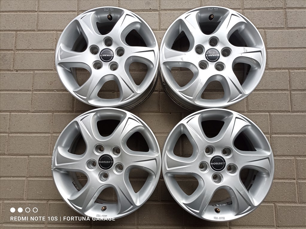  5x110 15"  Borbet használt felni garnitúra 1. kép