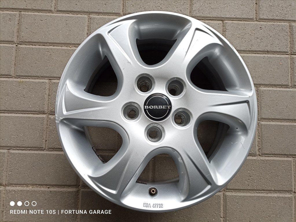  5x110 15"  Borbet használt felni garnitúra 3. kép