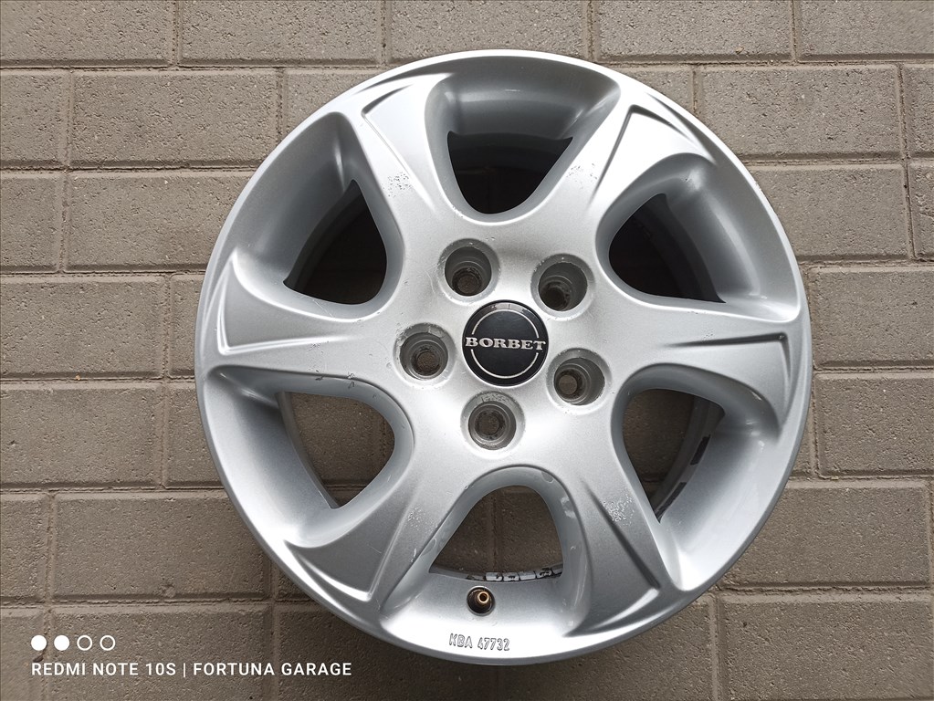  5x110 15"  Borbet használt felni garnitúra 4. kép