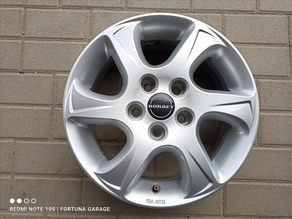  5x110 15"  Borbet használt felni garnitúra 5. kép