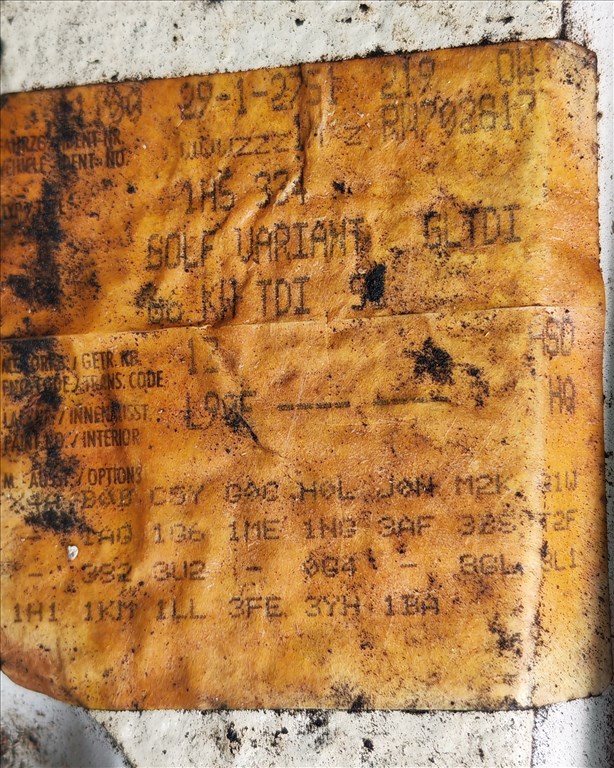 Volkswagen Golf III Variant 1.9 TDI motor 1Z kóddal, 350.000Km-el eladó 19tdivw1z g31966kw 11. kép