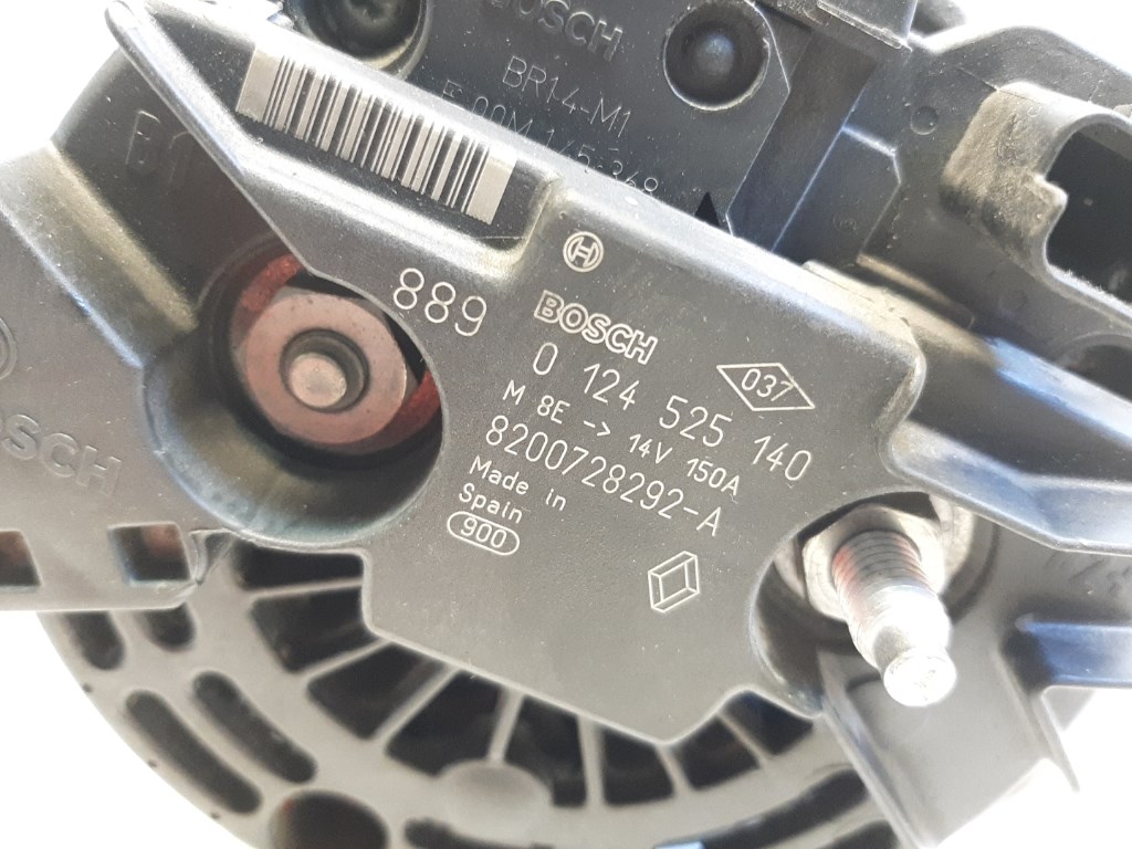 Nissan Qashqai (J10) generátor 8200728292A 0124525140 6. kép