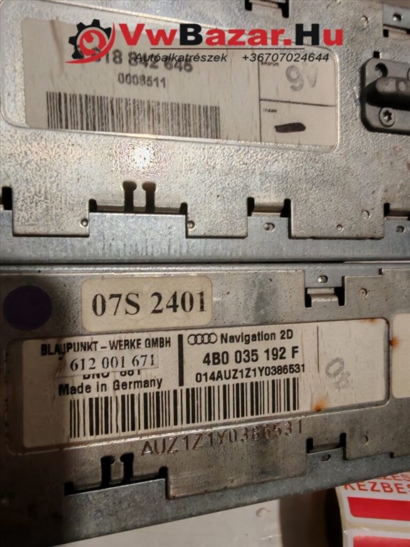 AUDI A6 C5 4B Navi Plus gyári rádió 3. kép