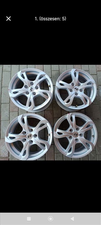  5x114.3 lyukosztású 6,5JJ 16" új (gyári felni) alufelni 1. kép