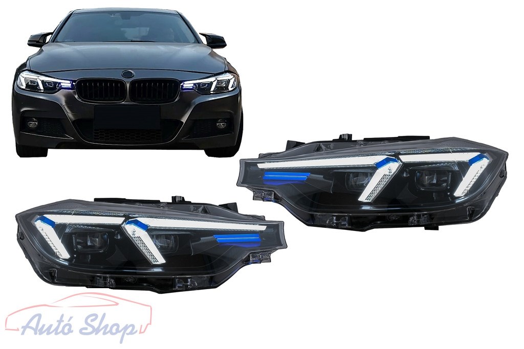 LED fényszórók BMW 3-as sorozat F30 F31 Sedan Touring (2011.10.-2015.05.) modellekhez, G20 2024 Design frissítéssel 1. kép
