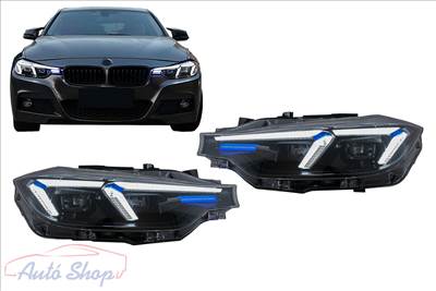 LED fényszórók BMW 3-as sorozat F30 F31 Sedan Touring (2011.10.-2015.05.) modellekhez, G20 2024 Design frissítéssel
