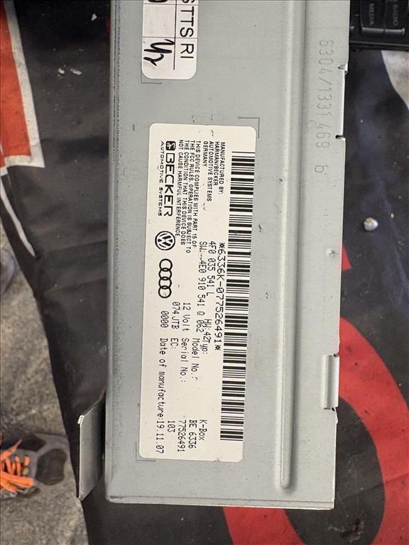 Audi A4 (B8 - 8K), Audi A5 (B8 - 8T) Rádió vezérlő 4f0035541l 2. kép