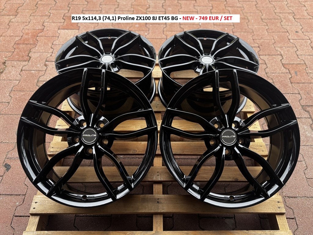R19 5x114,3 (74,1) Proline ZX100 8J ET45 BG új alufelnik felnik 1. kép