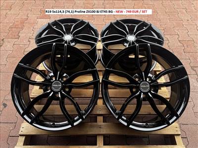 R19 5x114,3 (74,1) Proline ZX100 8J ET45 BG új alufelnik felnik