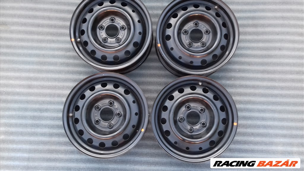  5x114.3 lyukosztású 6JJ 15" újszerű Hyundai Kia (gyári felni) lemezfelni + TPMS 1. kép