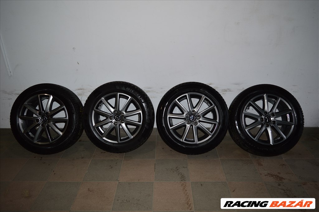  5x114.3 lyukosztású Fondmetal alufelni,  225/55R17 újszerű Michelin téli gumi  1. kép