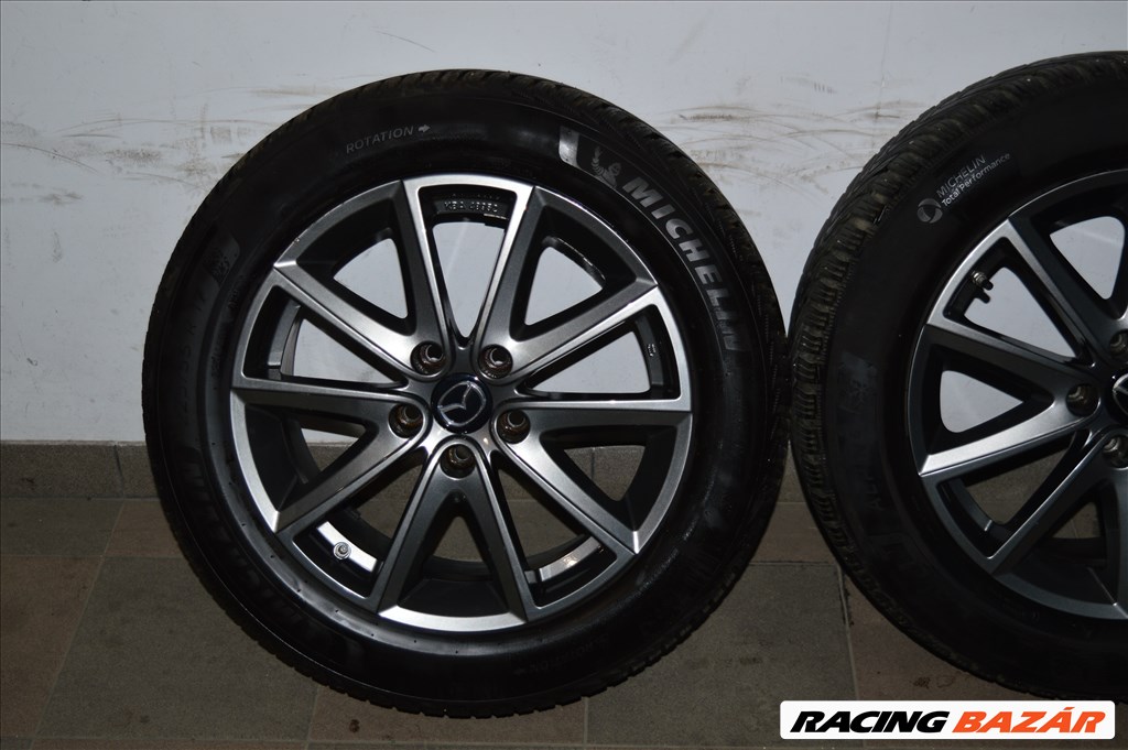  5x114.3 lyukosztású Fondmetal alufelni,  225/55R17 újszerű Michelin téli gumi  2. kép