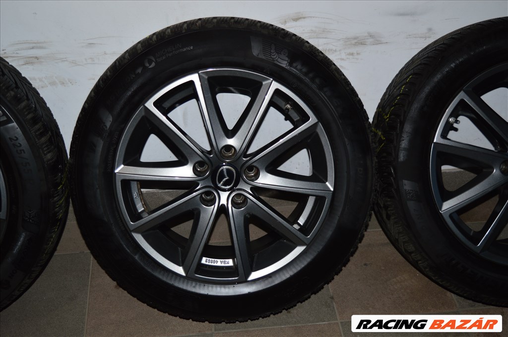  5x114.3 lyukosztású Fondmetal alufelni,  225/55R17 újszerű Michelin téli gumi  4. kép