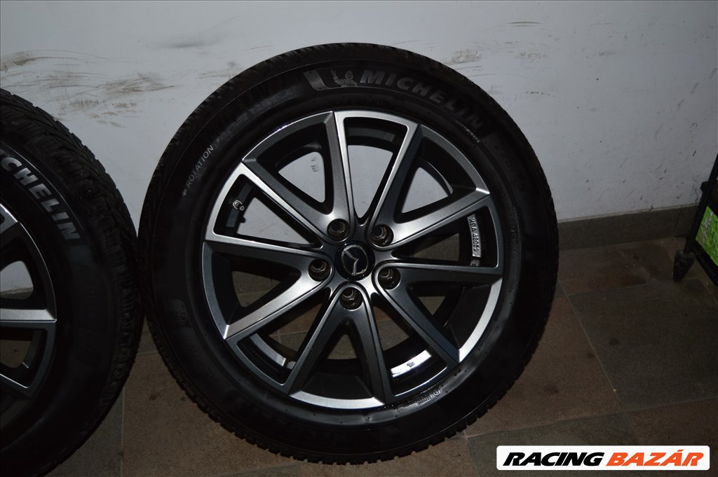  5x114.3 lyukosztású Fondmetal alufelni,  225/55R17 újszerű Michelin téli gumi  5. kép