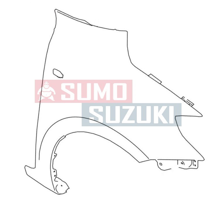 Suzuki Swift 2017-> Jobb első sárvédő indexes 57611-53R00 3. kép