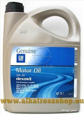 Opel,GM 5W-30 Dexos2 motorolaj 5 Liter