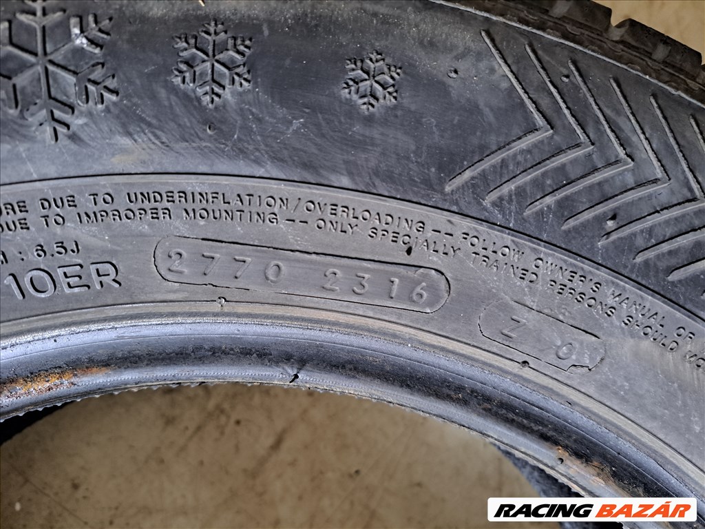 2db 225/65 R16C NANKANG SNOW Téli teherautó gumi eladó!! ára! 10000Ft/db 6. kép