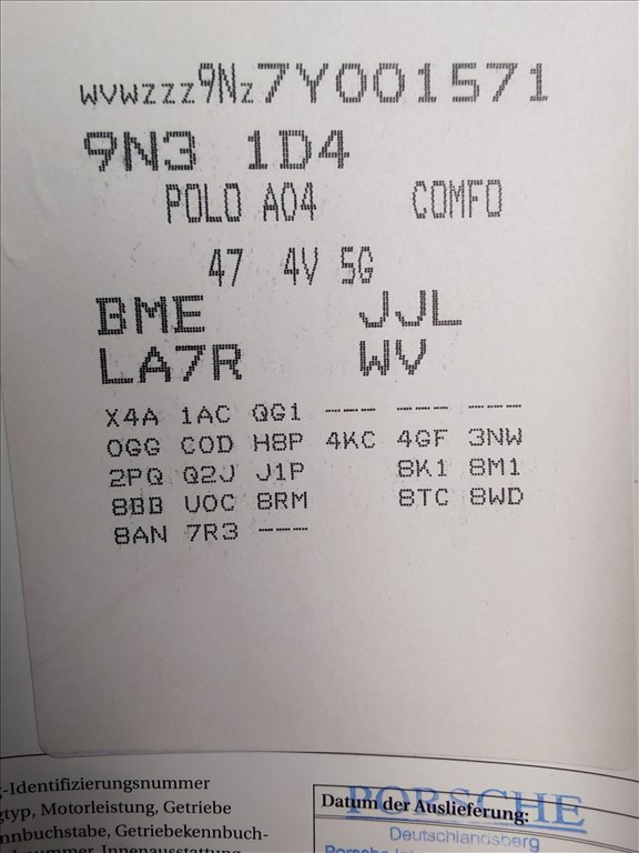 Volkswagen Polo IV 1.2 12V 5 seb kézi váltó, JJL kóddal, 212847 km-el eladó jjl5seb12i vwpolo9n3 6. kép