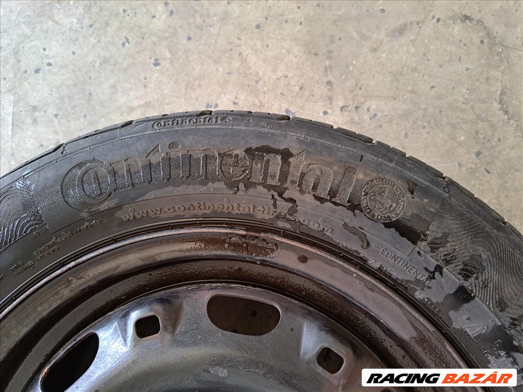 2db 5x100 14" Skoda Seat Volkswagen gyári Acélfelni Lemezfelni pótkerék Continental gumival 2. kép