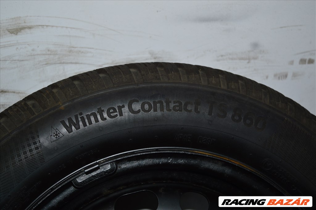  5x114.3 lyukosztású 15"lemezfelni, 195/65 újszerű Continental téli gumi  2. kép