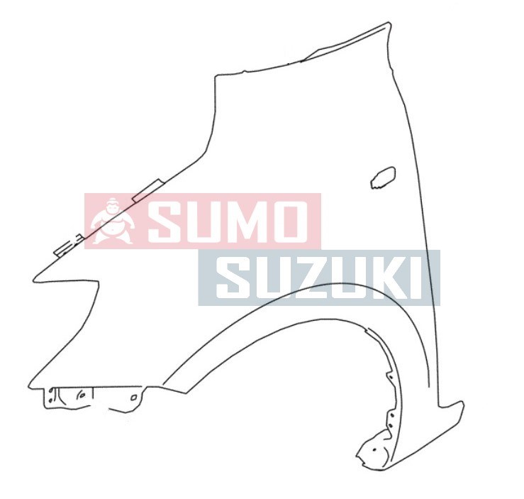 Suzuki Swift 2017-> Bal első sárvédő indexes 57711-53R00 2. kép