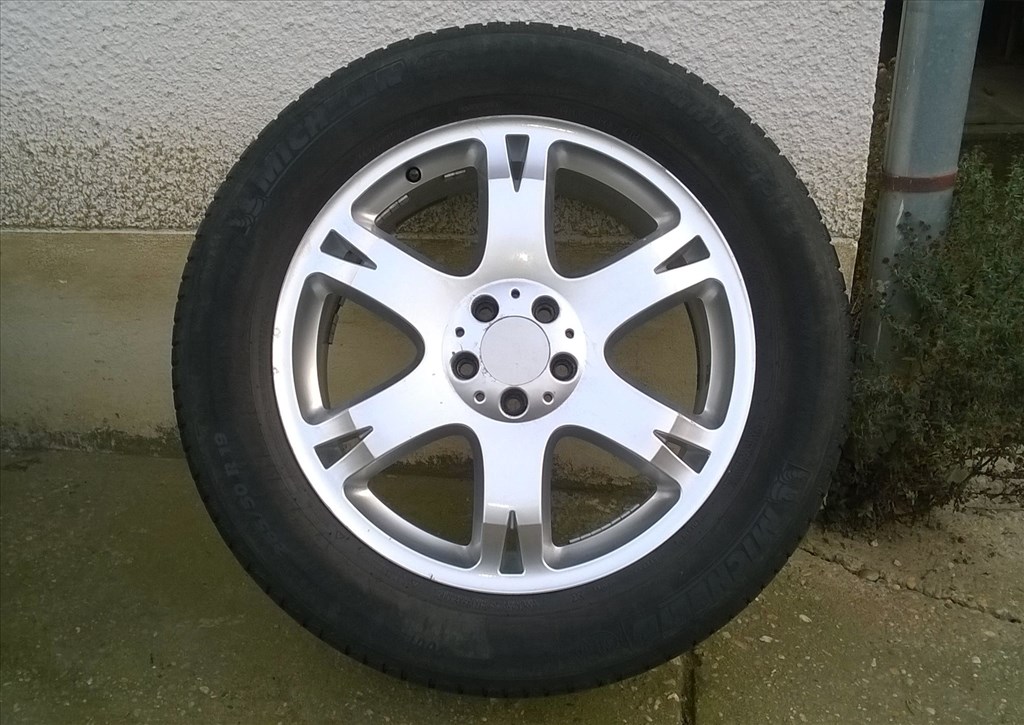 Eladó 4db 19-es 5x112-es Mercedes ML alufelni 265/50R19 Michelin nyári gumival 2. kép