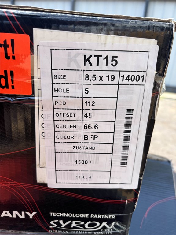 Keskin KT15 19" 5x112 bicolor ÚJ alufelni 19 coll Mercedes VW Audi 3. kép