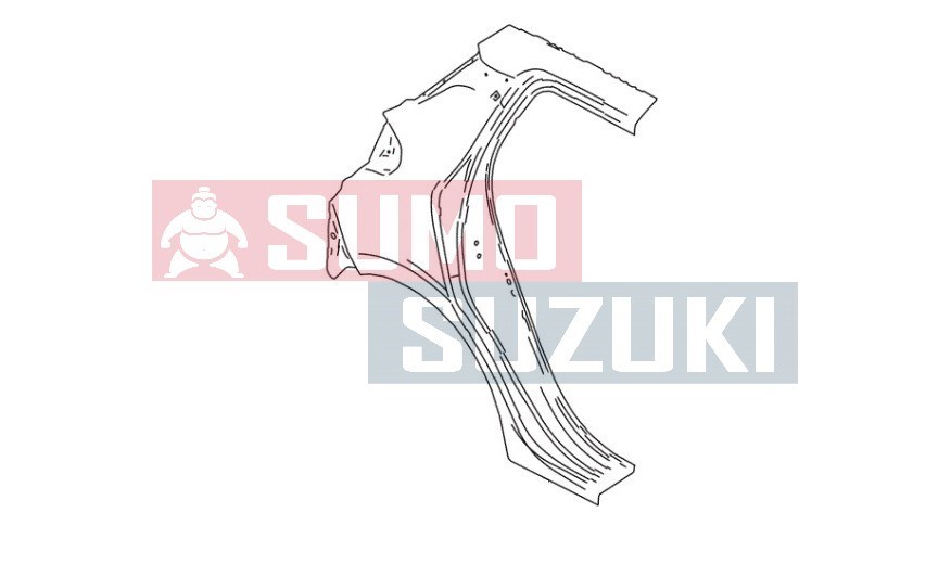 Suzuki Swift 2017-> jobb hátsó sárvédő 64111-53R01-P31 2. kép