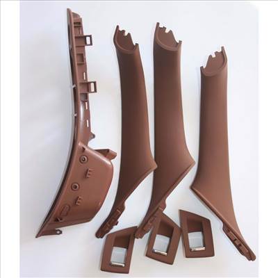 BMW F10/F11/F18 ajtóbehúzó, kapaszkodó szett Fahéjbarna behajtós