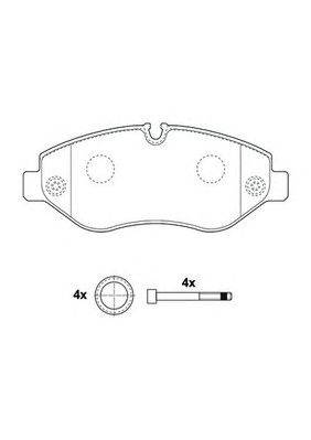 JURID 2919209560 - fékbetét MERCEDES-BENZ VW