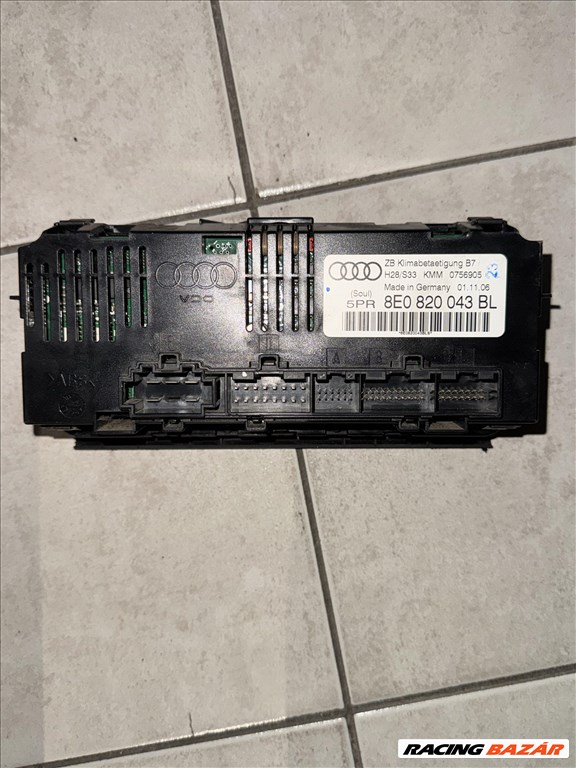 Audi A4 (B6/B7) 2.0 TDI klímavezérlő panel 2. kép