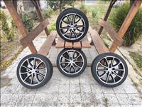  5x115 lyukosztású 18" használt alufelni, rajta 225/40 használt nyári gumi gumi 