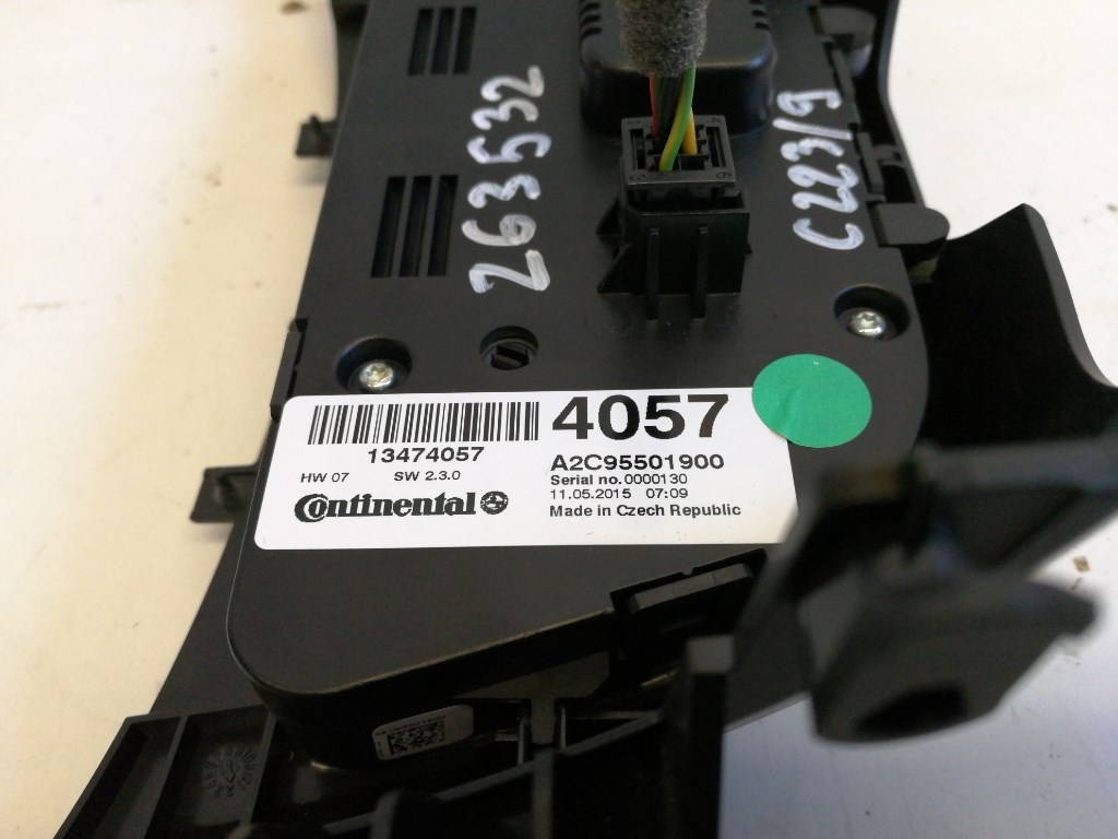 Opel Zafira Tourer  fûtéskapcsoló (fûtés kapcsoló) 13474057 3. kép