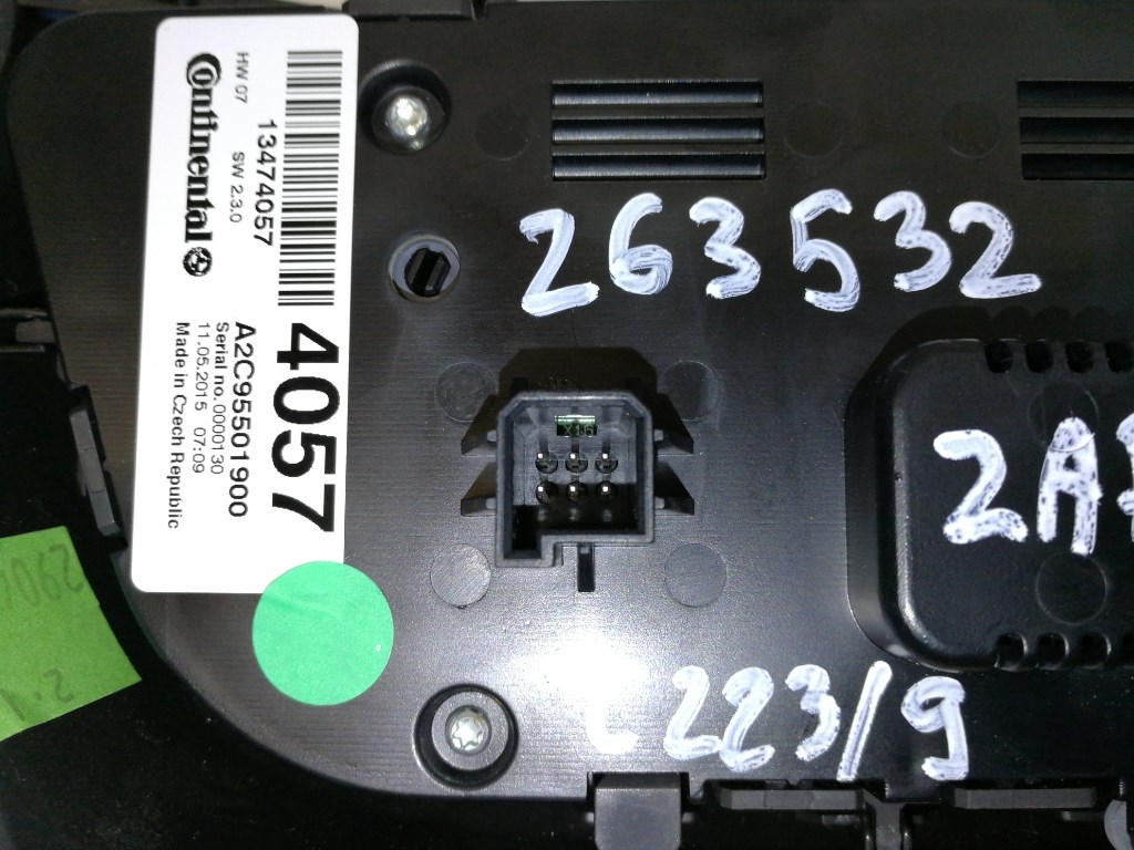 Opel Zafira Tourer  fûtéskapcsoló (fûtés kapcsoló) 13474057 4. kép