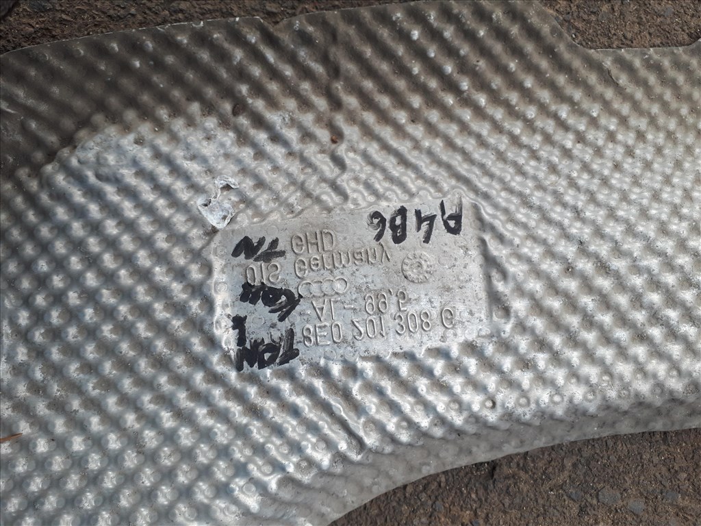 Audi A4 B6 Kipufogó hővédő lemez 8E0 201 308 G 8e0201308g 3. kép