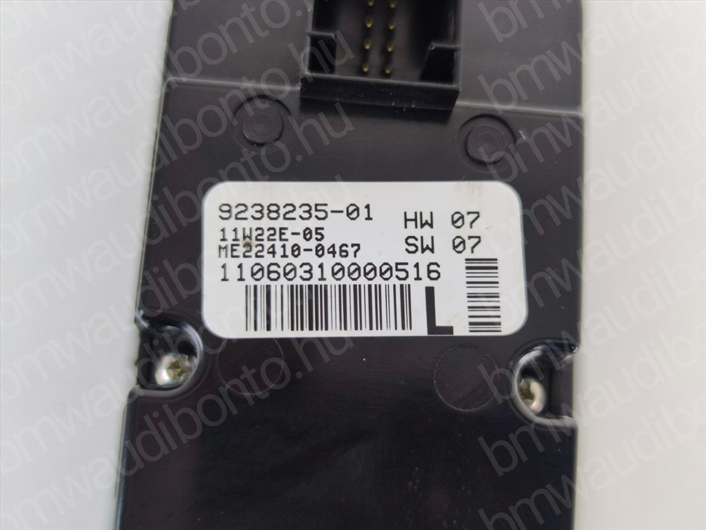 BMW 5 (F10) Sofőr oldali (négyes / kettes) elektromos ablakemelő kapcsoló (9238235, 61319238235, 61319241951, 61319179905) 2. kép