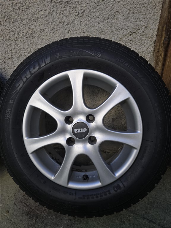  4x100 lyukosztású 14" újszerű RC alufelni, rajta 185/70 újszerű téli gumi!!! 11. kép