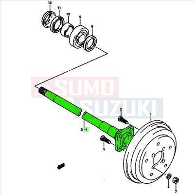 Suzuki Vitara féltengely bal hátsó 44220-60AV1