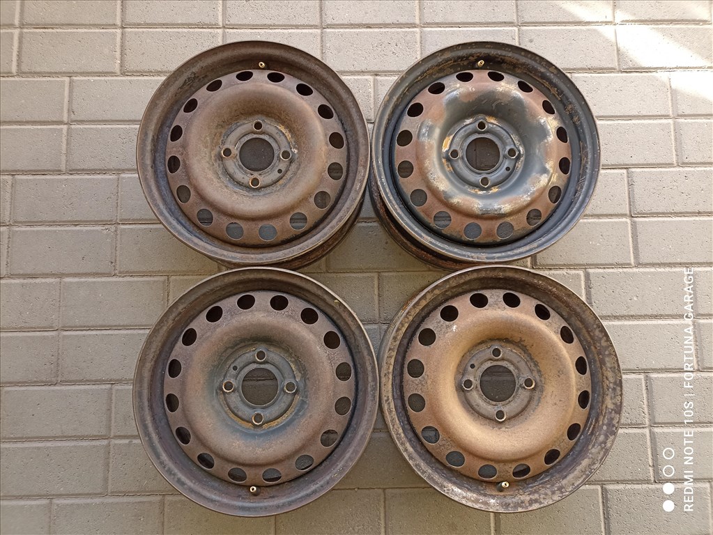  4x100 14" Nissan Micra használt lemezfelni garnitúra (648) 1. kép