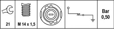 HELLA 6ZL 003 259-741 - olajnyomás kapcsoló DACIA NISSAN OPEL RENAULT VAUXHALL VOLVO