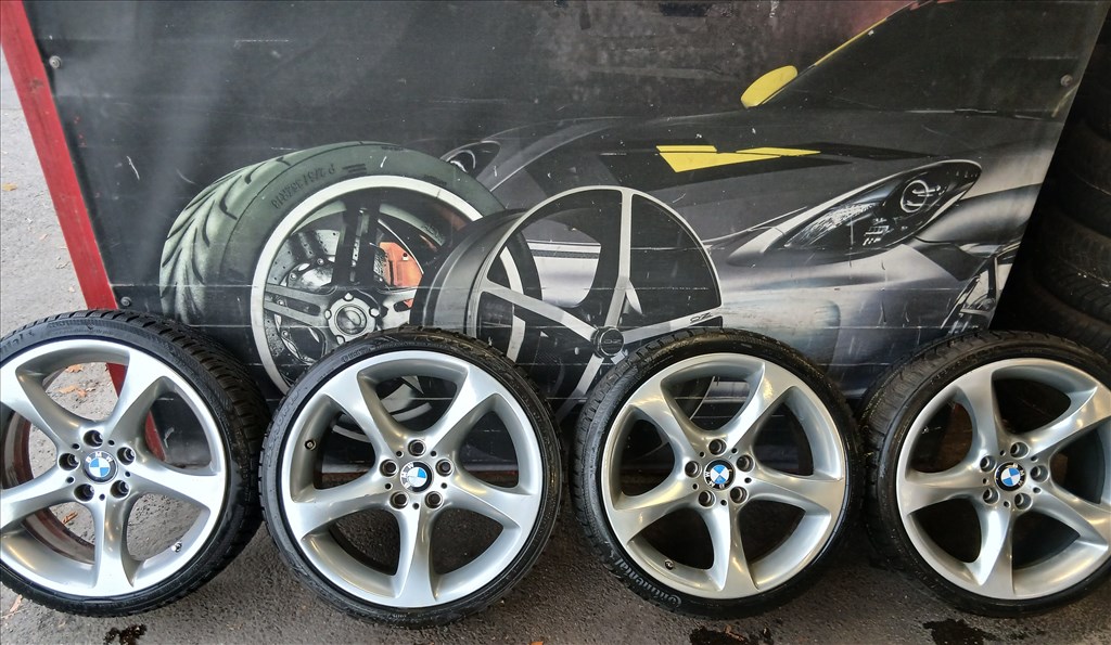  5x120 8-9x19 Et37-39 használt BBS 225/35-255/30 újszerű Continental+Toyo téli gumikkal  2. kép