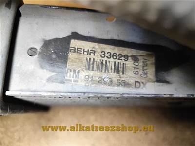 Opel Astra G 1.7TD intercooler - turbóhűtú 91 293 53 