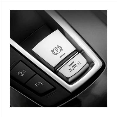 BMW F01/F10/F12/F15/F16 kézifék gomb (2014/7-2017/5) Ezüst