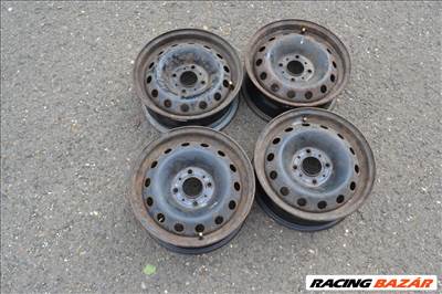 Citroen C3, Peugeot 14-es 5 1/2 JX14 ET24-es acélfelni, lemezfelni garnitúra!