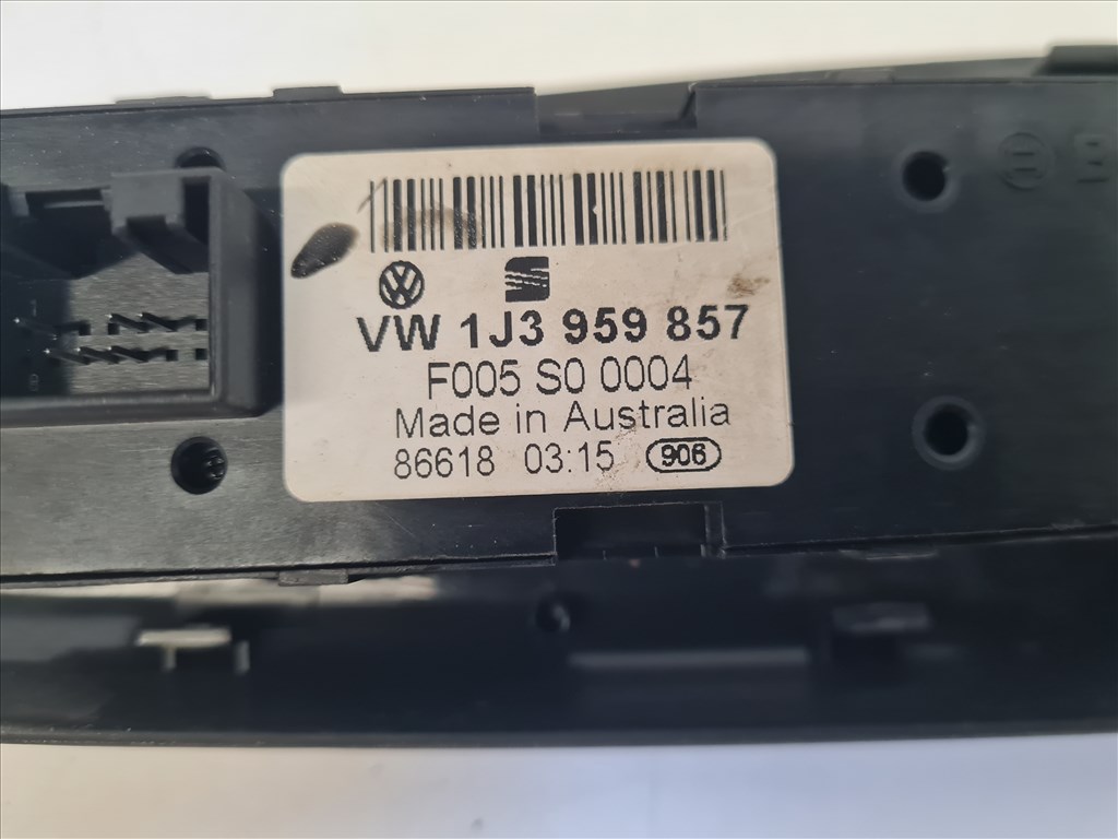 Volkswagen Golf IV bal első ajtóbehúzó ablakemelő kapcsolóval 3 ajtóshoz (24684, 24685) 1j3959857 3b1867171d 8. kép