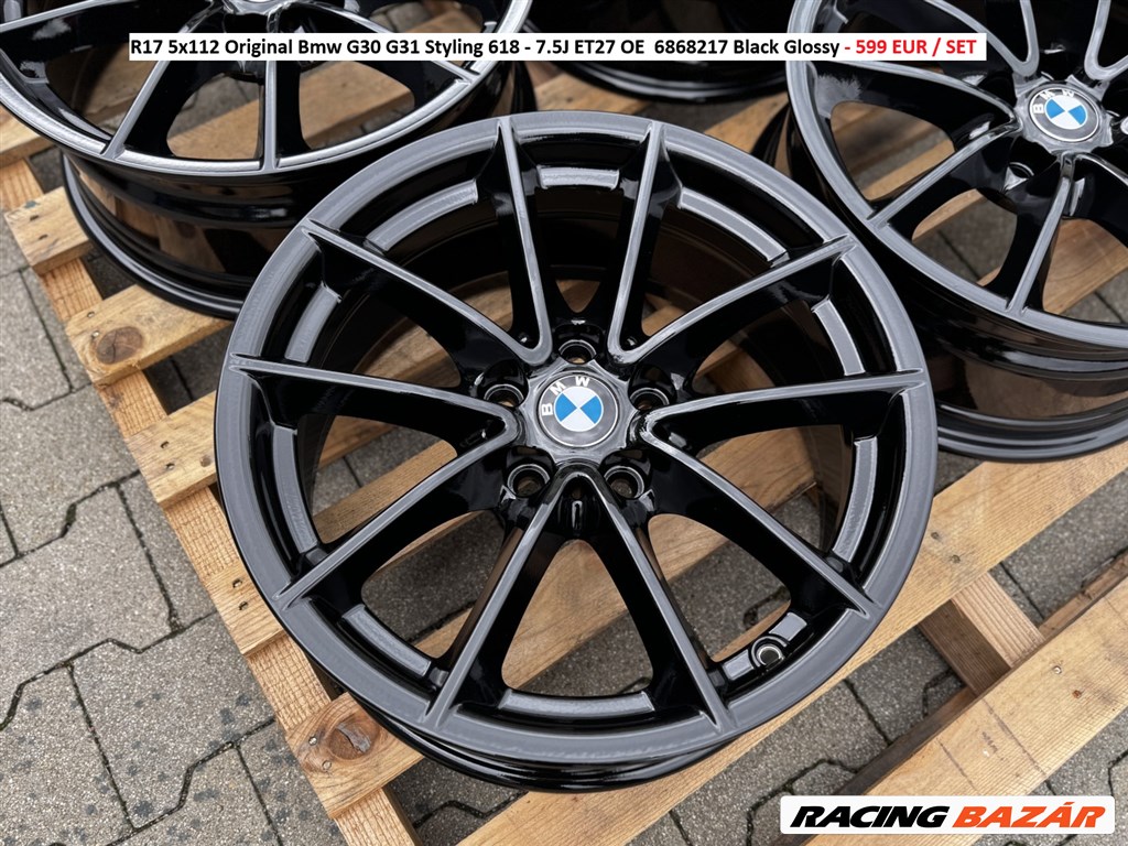 R17 5x112 Original Bmw G30 G31 Styling 618 - 7.5J ET27 OE  6868217 gyári alufelnik 1. kép